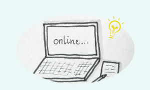 Laptop oder Computer Zeichnung